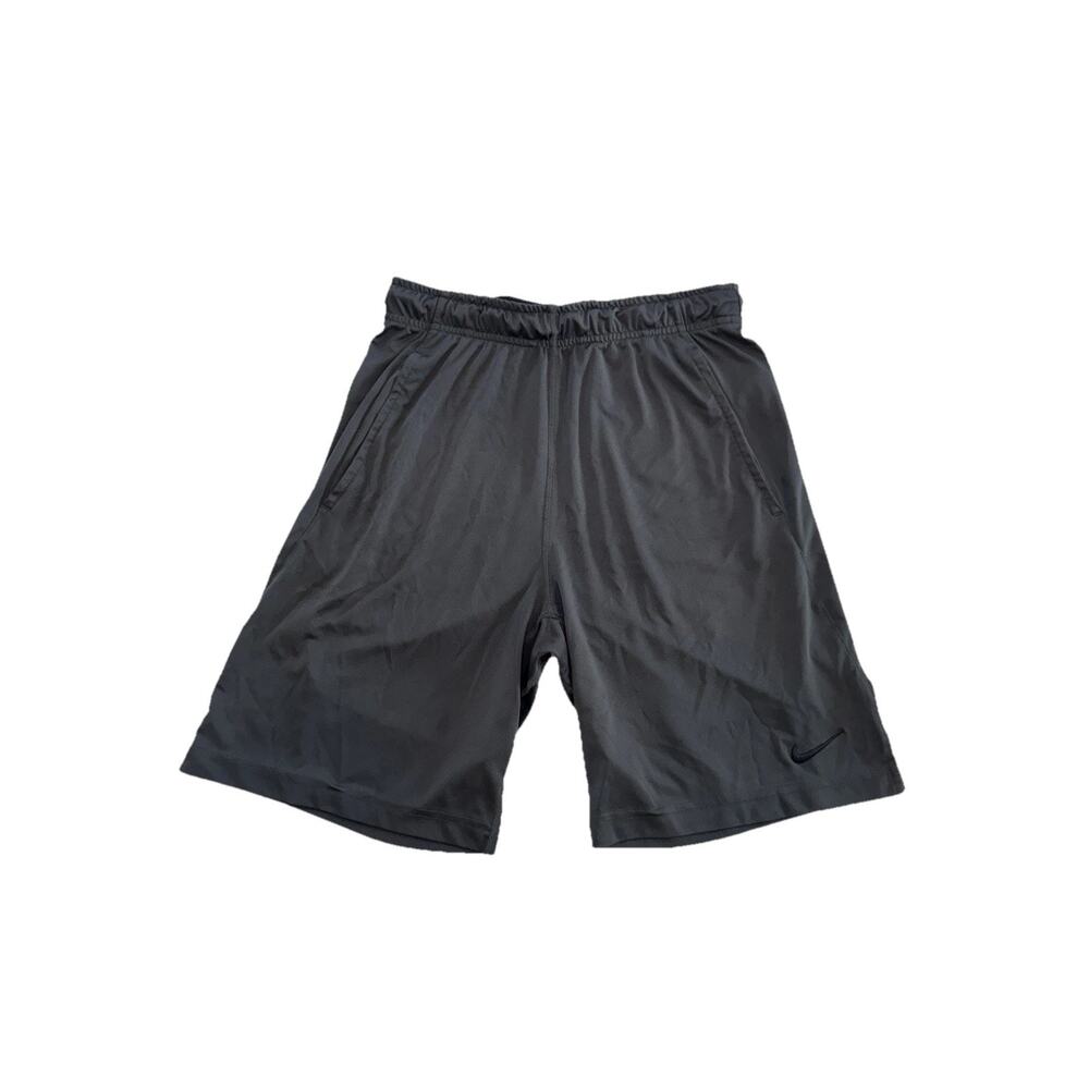 Nike Dri-FIT Youth Shorts Boys S Gray Athletic Training Running Gym Pockets